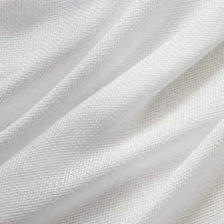 Paire de voilages passe-tringle effet lin (60 x 160 cm) Luca Blanc