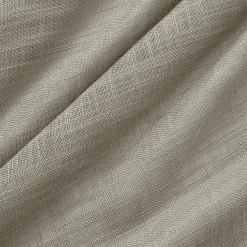 Paire de voilages passe-tringle effet lin (60 x 90 cm) Robin Taupe
