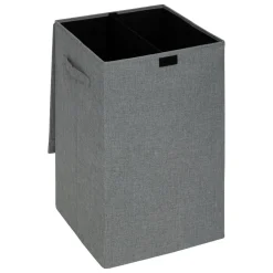 Panier à linge avec séparateur (H60 cm) Colors Gris béton