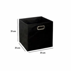 Panier de rangement (31 x 31 cm) Helena Noir