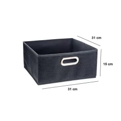 Panier de rangement (31 x 15 cm) Helena Gris