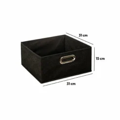 Panier de rangement (31 x 15 cm) Helena Noir