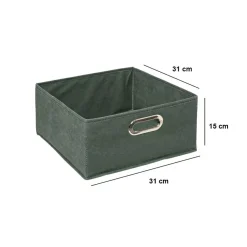 Panier de rangement (31 x 15 cm) Helena Vert kaki