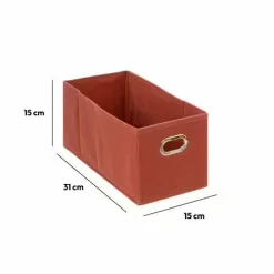 Panier de rangement (15 x 31 cm) Helena Terre de Sienne