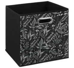 Panier de rangement (31 x 31 x 31 cm) Botanical Noir