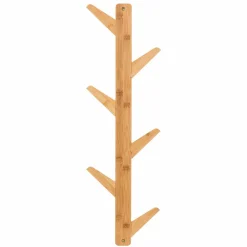 Patère double sens 6 têtes Bambou Naturelle