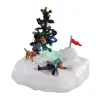 Personnages Lemax à piles Ailes d'ange dans la neige