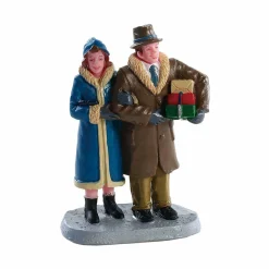 Personnages Lemax Couple de Noël