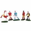 Personnages Lemax Joueurs de foot