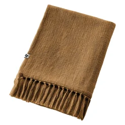 Plaid coton (180 x 220 cm) Sixtine Camel