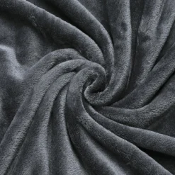 Plaid doux (180 cm) Tendresse Gris anthracite