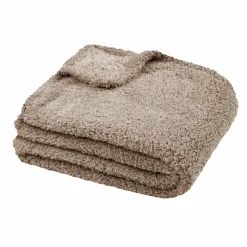 Plaid doux (180 x 220 cm) Montreal Taupe clair