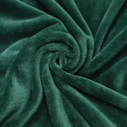 Plaid doux flanelle (180 x 230 cm) Didou Vert