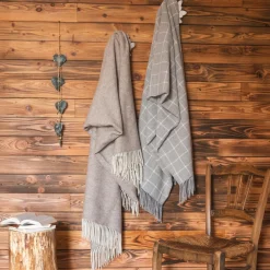 Plaid laine et cachemire (140 x 200 cm) Camille Gris