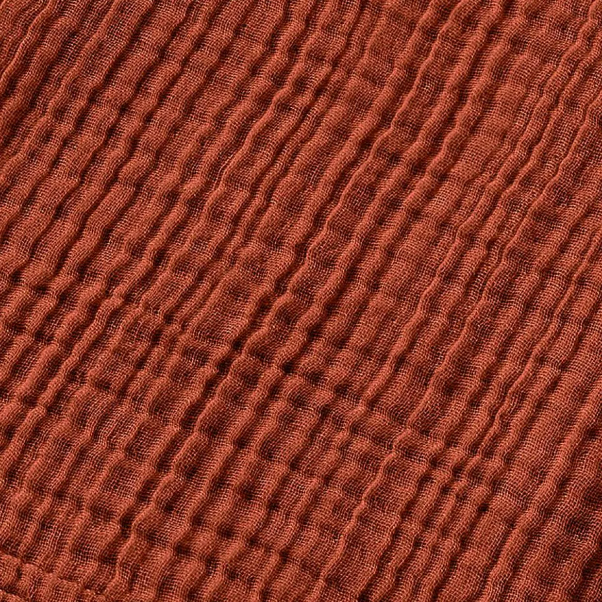 Poncho de bain enfant gaze de coton 2/5 ans Gaïa Terracotta