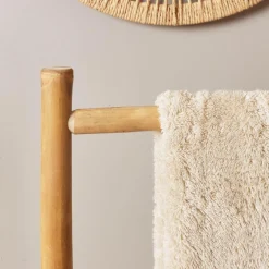 Porte serviette canne de bambou 2 niveaux (H105 cm) Hanoï