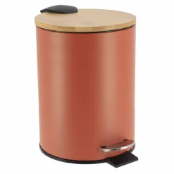 Poubelle à pédale avec frein de chute Timeless Terracotta