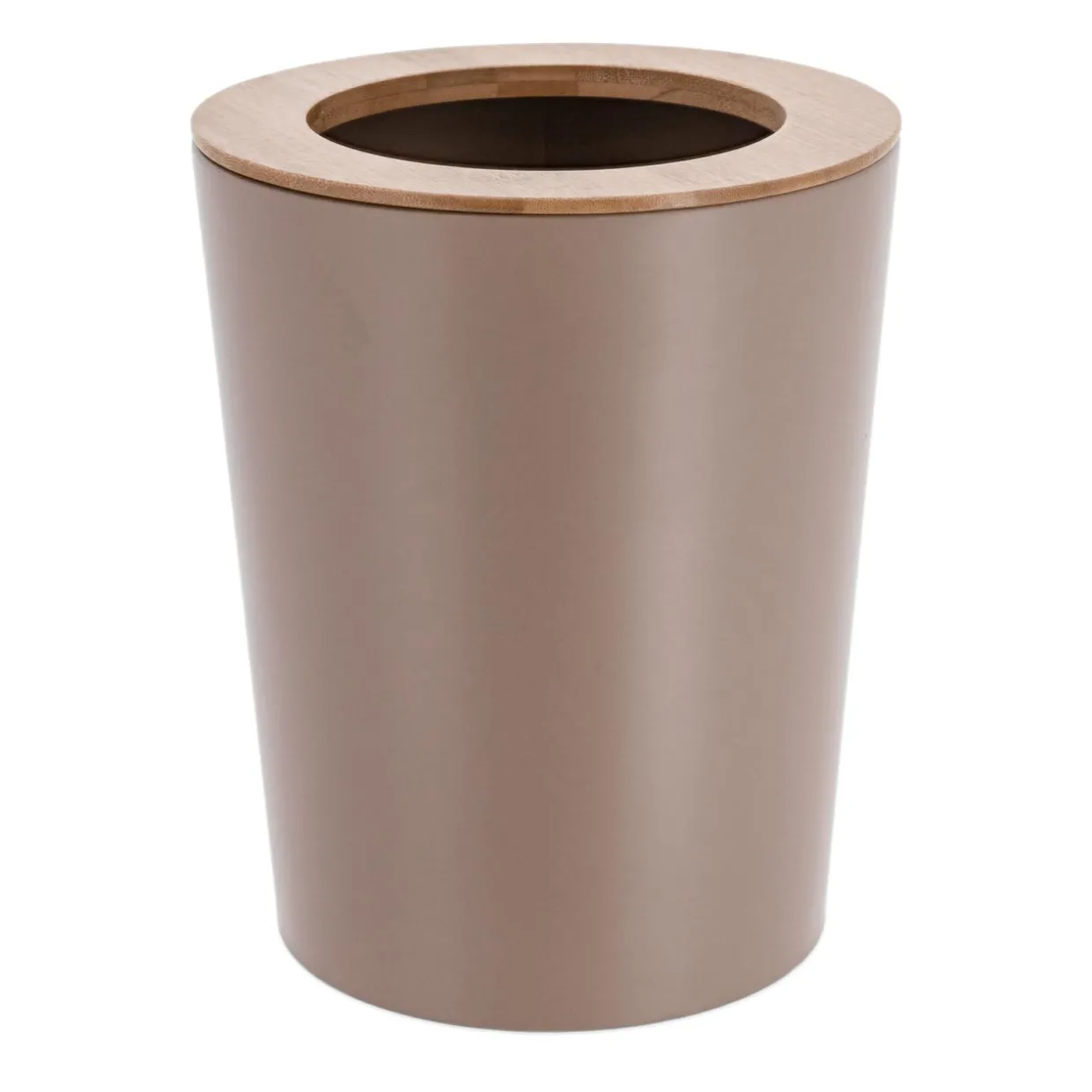 Poubelle salle de bain 5L Purebamboo Cappuccino