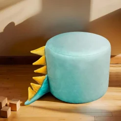 Pouf enfant (H25 cm) Dino Vert