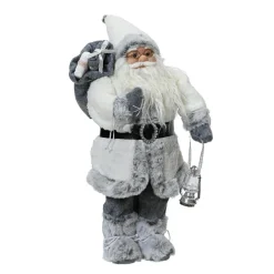 Père Noël traditionnel (H60 cm) Emile Neige d'hiver