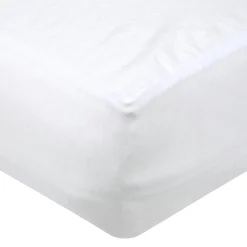 Protège-matelas alèse molleton imperméable (160 x 200 cm) Serena Blanc