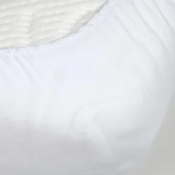 Protège-matelas alèse molleton imperméable (180 x 200 cm) Serena Blanc