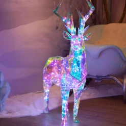 Renne lumineux 90 Micro LED (H90 cm) Ice Blanc froid
