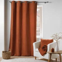Rideau bouclette (140 x 240 cm) Wooly Terracotta