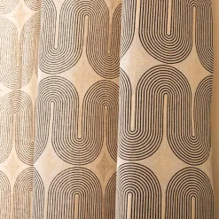 Rideau coton (140 x 280 cm) Ondine Noir