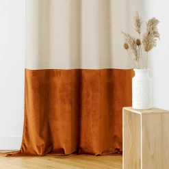 Rideau lin (135 x 280 cm) Duolin Orange