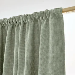 Rideau obscurcissant thermique galon fronceur (140 x 240 cm) Alba Vert romarin