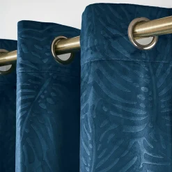 Rideau obscurcissant velours (180 x 260 cm) Fern Bleu marine