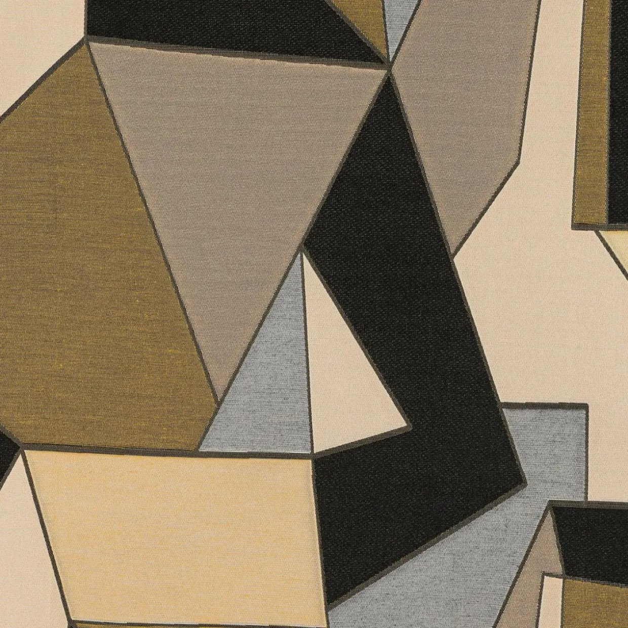 Rideau oeillets (135 x 260 cm) L'estaque Noir
