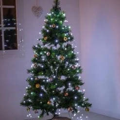 Rideau pour sapin H1,80 m 408 Micro LED Flashing light Blanc froid