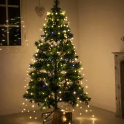Rideau pour sapin H2,40 m 832 Micro LED Flashing light Blanc chaud