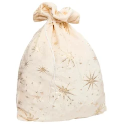 Sac cadeau (H70 cm) Étoiles Célestes Ivoire et doré
