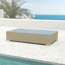 Salon de jardin en résine tressée 5 places 6 pcs Palma Gris et anthracite