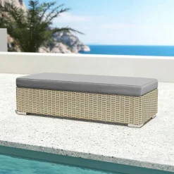 Salon de jardin en résine tressée 9 places 9 pcs Palma Gris et anthracite