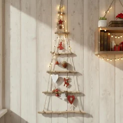 Sapin à suspendre en bois (H100 cm) Géant Naturel
