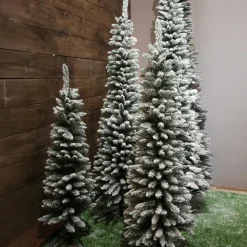 Sapin artificiel de Noël (H120 cm) Narrow Vert enneigé