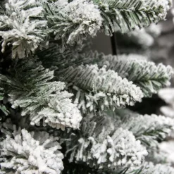 Sapin artificiel de Noël (H180 cm) Narrow Vert enneigé