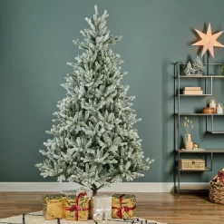 Sapin artificiel de Noël (H180 cm) Allix Vert enneigé
