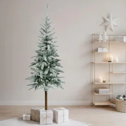 Sapin artificiel de Noël (H210 cm) Glockner Vert enneigé