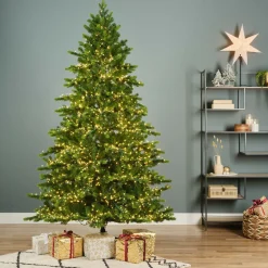 Sapin de Noël artificiel lumineux 4000 LED (H210 cm) Caucasia Nordmann Vert sapin