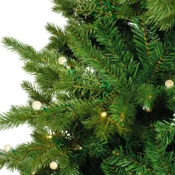 Sapin de Noël artificiel lumineux 350 LED (H180 cm) Idaho Vert sapin