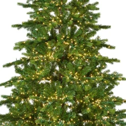 Sapin de Noël artificiel lumineux 3000 LED (H180 cm) Caucasia Nordmann Vert sapin