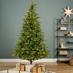 Sapin de Noël artificiel lumineux 740 LED (H270 cm) Allix Vert sapin