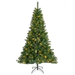 Sapin de Noël artificiel lumineux 400 LED (H240 cm) King Vert sapin
