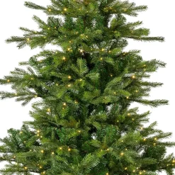 Sapin de Noël artificiel lumineux 400 LED (H180 cm) Glorious Vert sapin