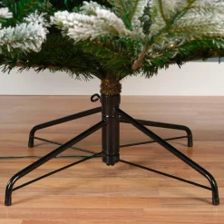 Sapin de Noël artificiel lumineux 700 LED (H240 cm) Glorious Vert enneigé
